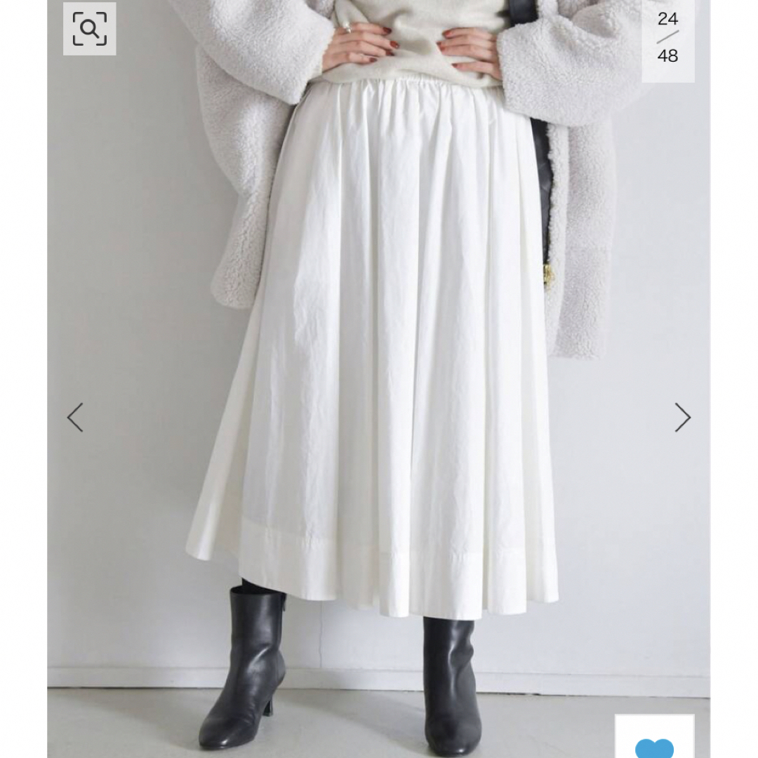 新品タグ付き♡IENA タイプライタータックギャザースカート 34サイズ