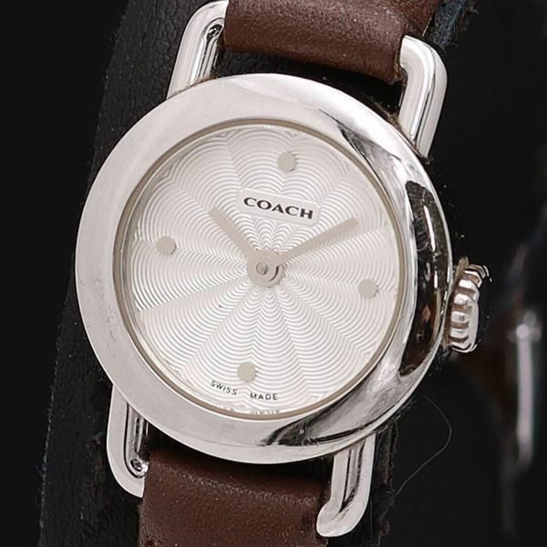 COACH - C71【コーチ】QZ 0250 ラウンド シルバー文字盤 レディース ...