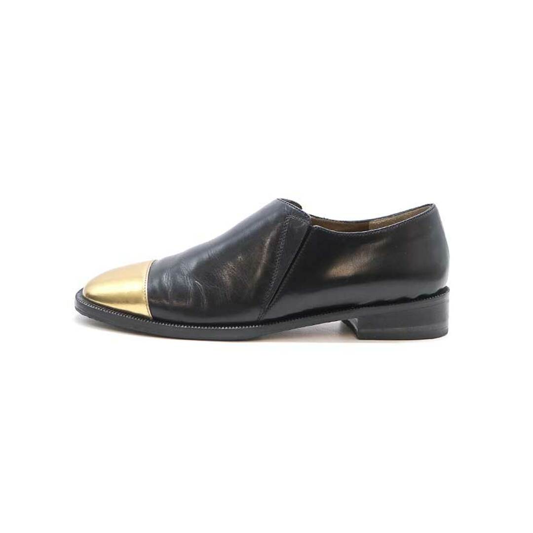 Marni(マルニ)のMARNI マルニ メタリックスクエアトゥレザーシューズ ブラック 37 レディースの靴/シューズ(ローファー/革靴)の商品写真