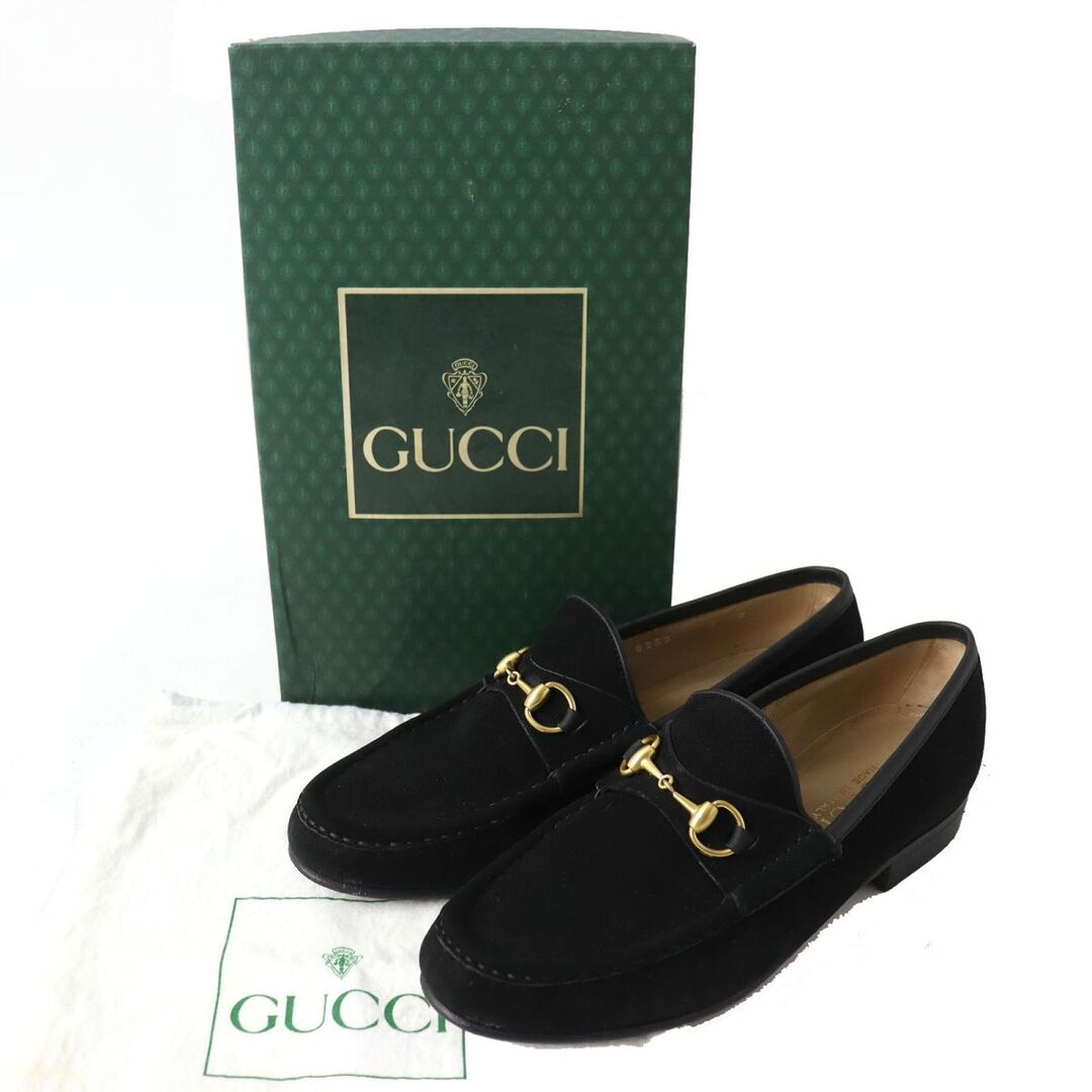 Gucci - 美品△伊製 GUCCI グッチ 100 0255 ホースビット付 スウェード