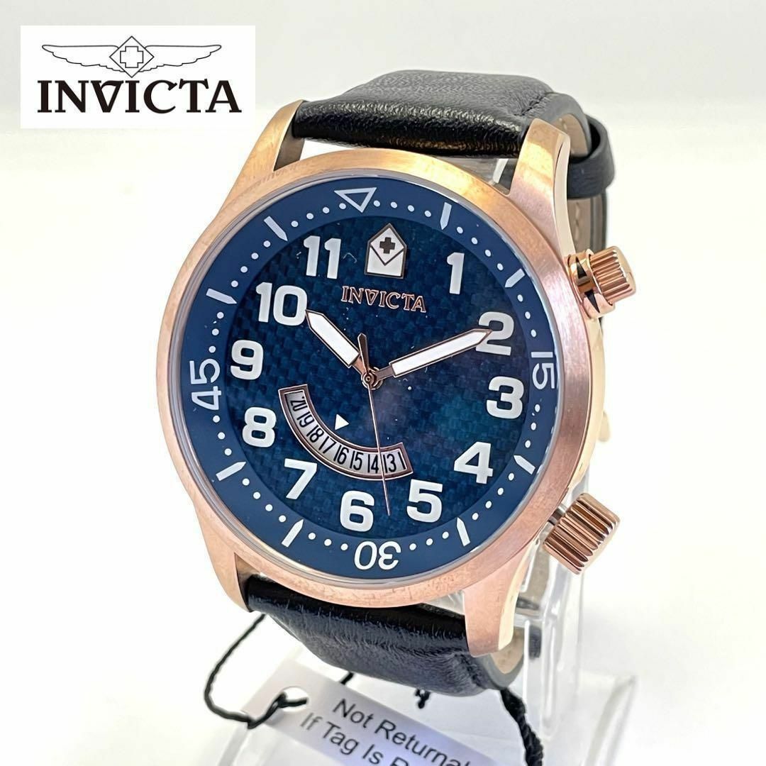 新品未使用【INVICTA】インビクタ メンズ クォーツ 腕時計 黒★291