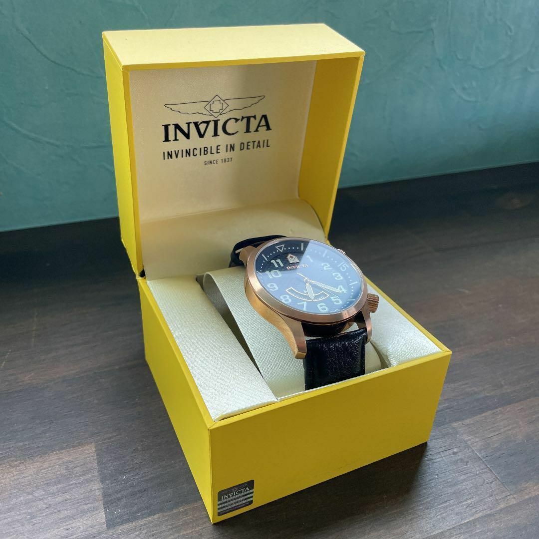 新品未使用【INVICTA】インビクタ メンズ クォーツ 腕時計 黒★291