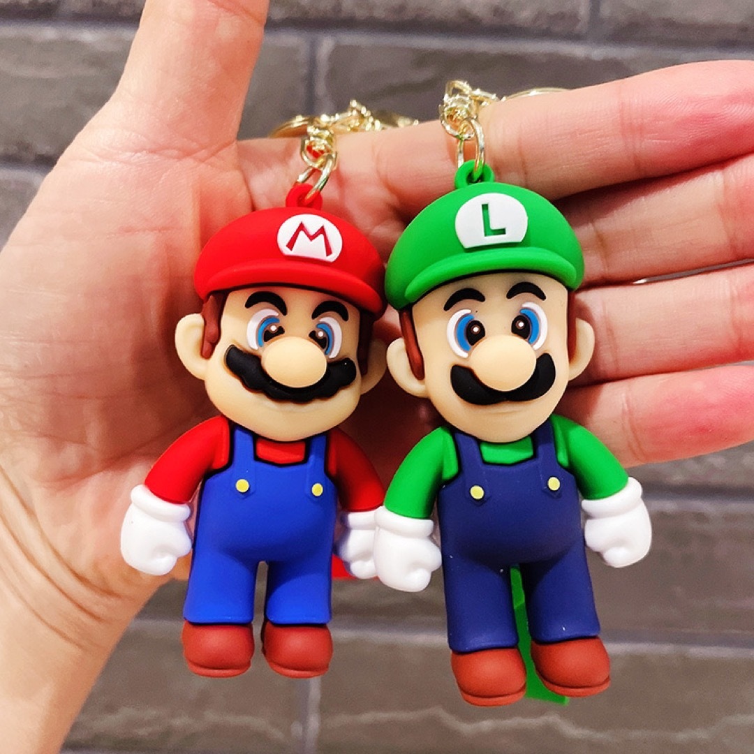 マリオ ルイージキーホルダー&2個セット&キーリングキーホルダー アクセサリー | フリマアプリ ラクマ