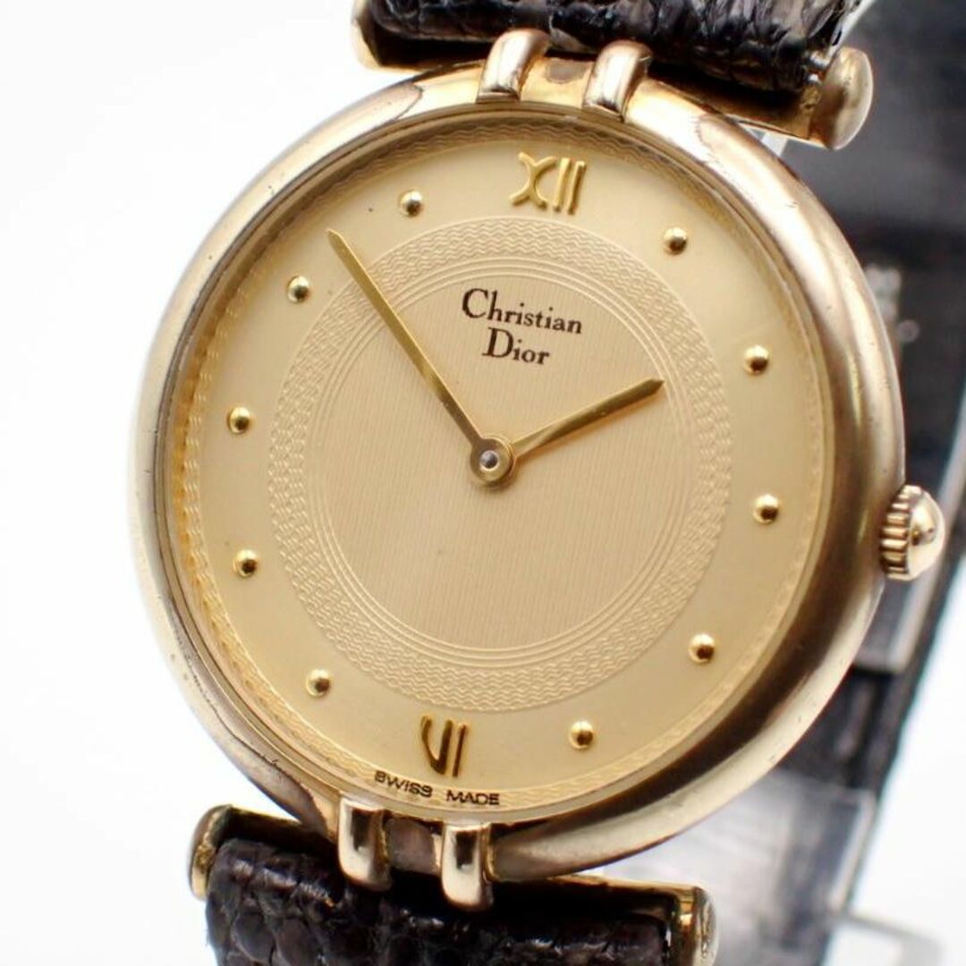 稼働品☆Christian Dior クリスチャンディオール メンズ腕時計