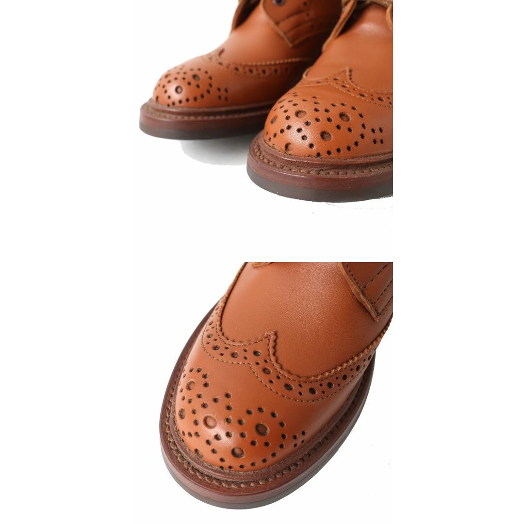 未使用品△Tricker&#039;s トリッカーズ Malton L2508 フルブローグ レースアップ レザー ブーツ/カントリーブーツ レディース ブラウン 4 袋付 5