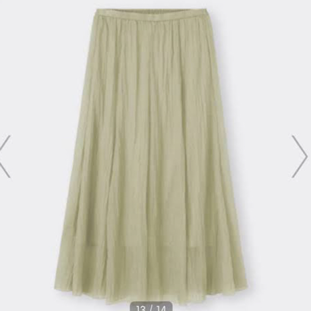 GU(ジーユー)のシアーフレアロングスカート レディースのスカート(ロングスカート)の商品写真
