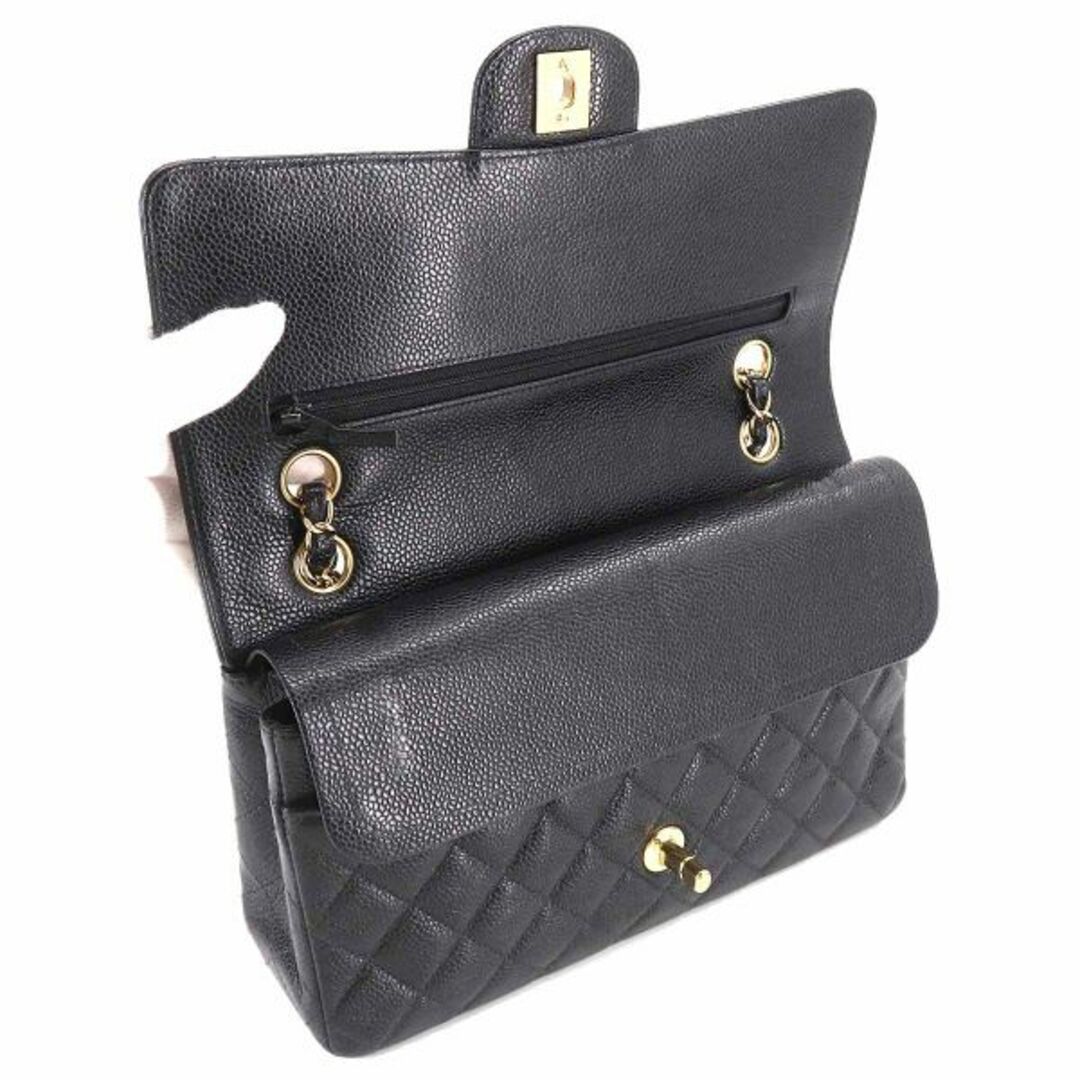 シャネル CHANEL マトラッセ 25 チェーン ショルダー バッグ キャビアスキン ブラック A01112 ゴールド 金具 VLP 90208447 5