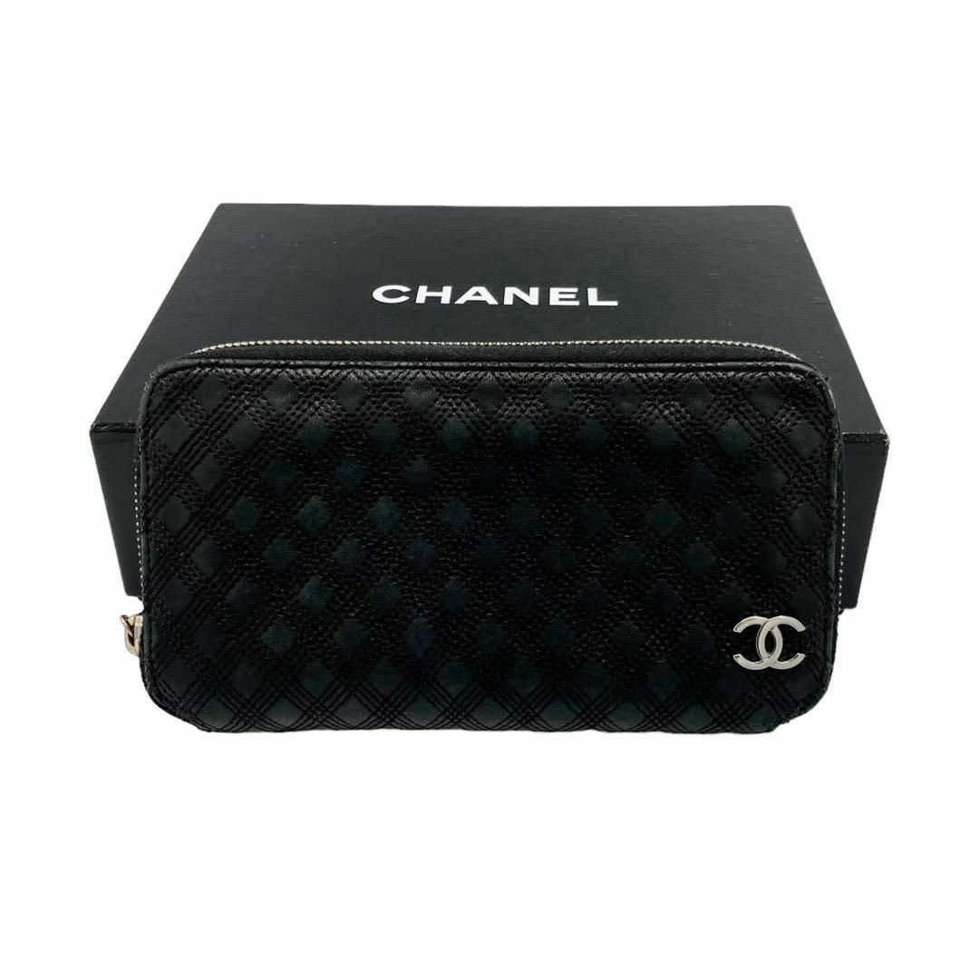 CHANEL(シャネル)の⭐️良品⭐️ シャネル ココマーク ロゴ レザー ステッチ 長財布 レディースのファッション小物(財布)の商品写真