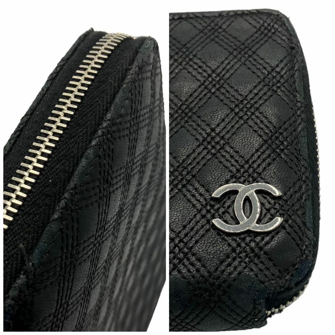 CHANEL(シャネル)の⭐️良品⭐️ シャネル ココマーク ロゴ レザー ステッチ 長財布 レディースのファッション小物(財布)の商品写真