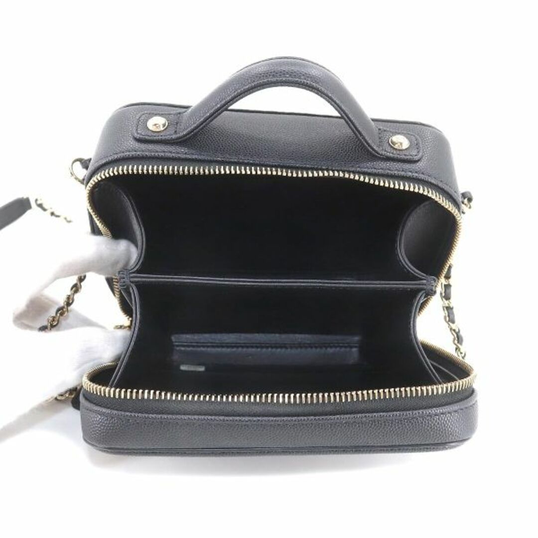 未使用 展示品 シャネル CHANEL CCフィリグリー 2way バニティ ショルダー バッグ キャビアスキン ブラック A93342 VLP 90210989