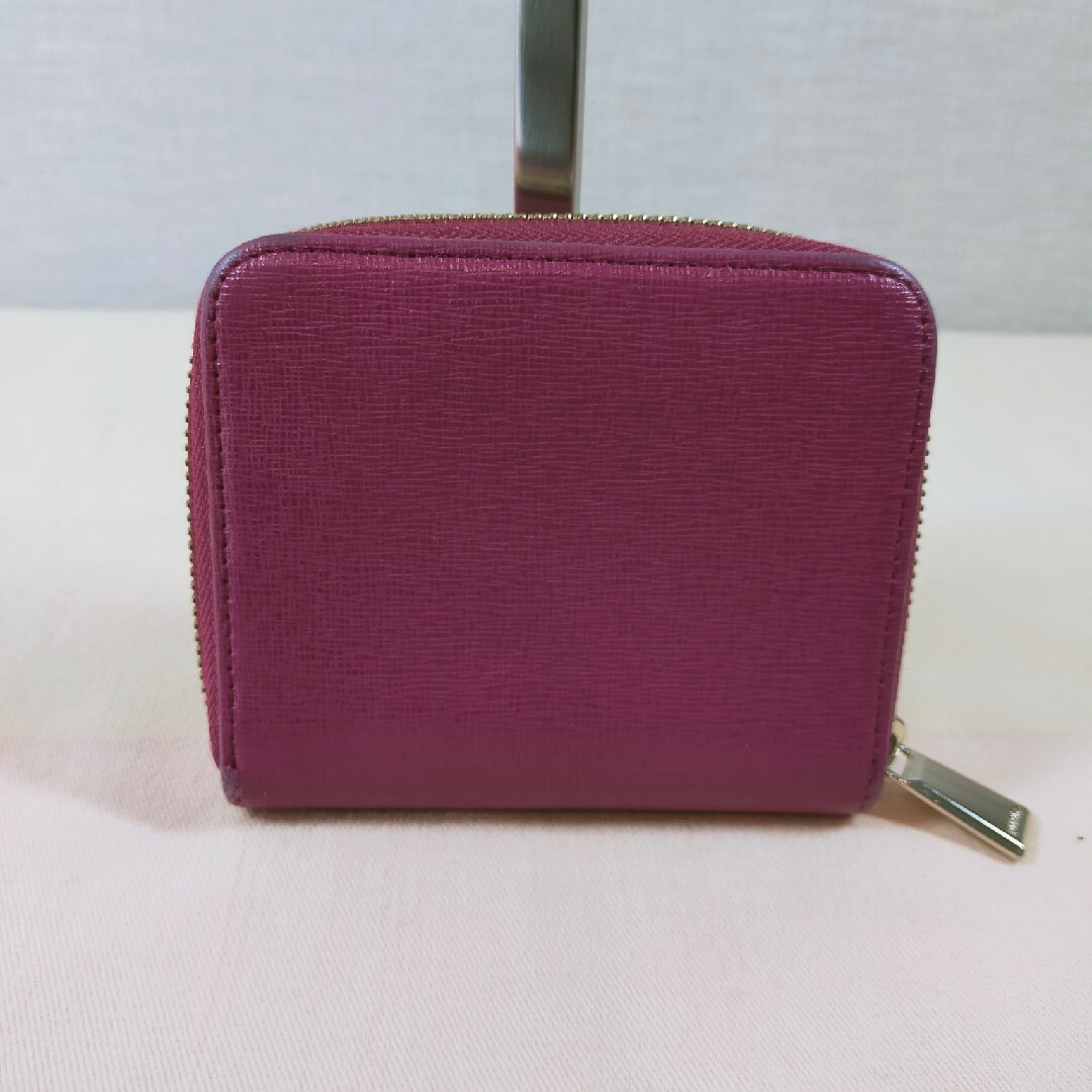 Furla - フルラ FURLA 折り財布 ラウンドファスナー ピンク レザーの