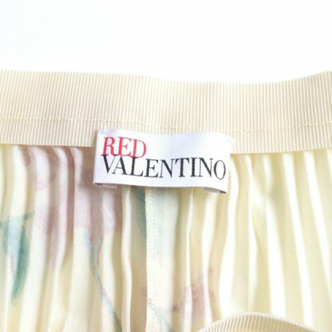 RED VALENTINO(レッドヴァレンティノ)の プリーツ スカート 花柄 ライトイエロー マルチカラー レディースのスカート(ロングスカート)の商品写真