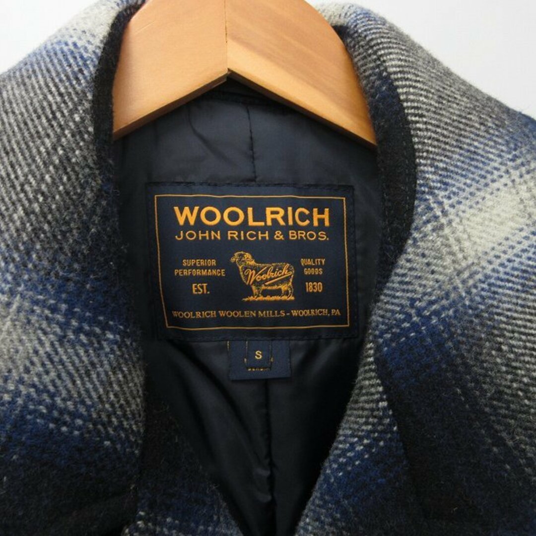 WOOLRICH(ウールリッチ)のウールリッチ×ジェイクルー 美品 オンブレチェック Pコート S STK メンズのジャケット/アウター(ピーコート)の商品写真