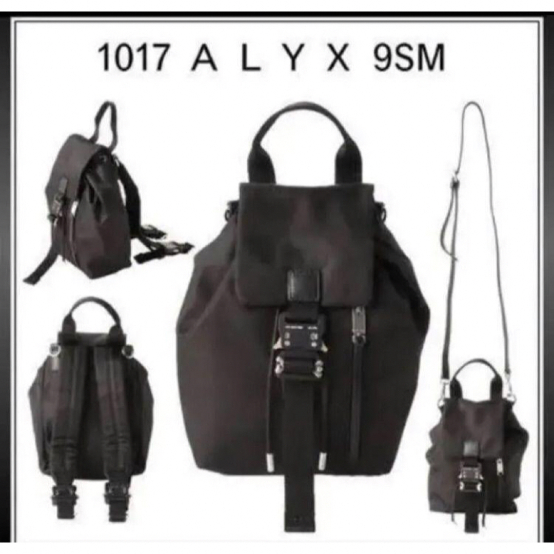 Y ALYX アリクス バッグ リュック バッグ パックブラックタンクバッグ-