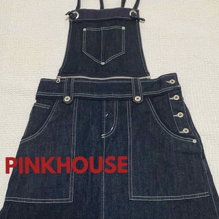 PINK HOUSE ピンクハウス 黒ジャンパースカート 昔 昭和レトロ エモい