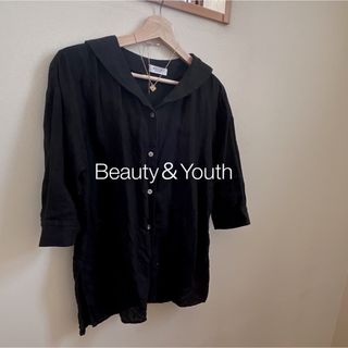 ビューティアンドユースユナイテッドアローズ(BEAUTY&YOUTH UNITED ARROWS)のユナイテッドアローズ　beauty&youth 5分袖リネンセーラーブラウス(シャツ/ブラウス(長袖/七分))