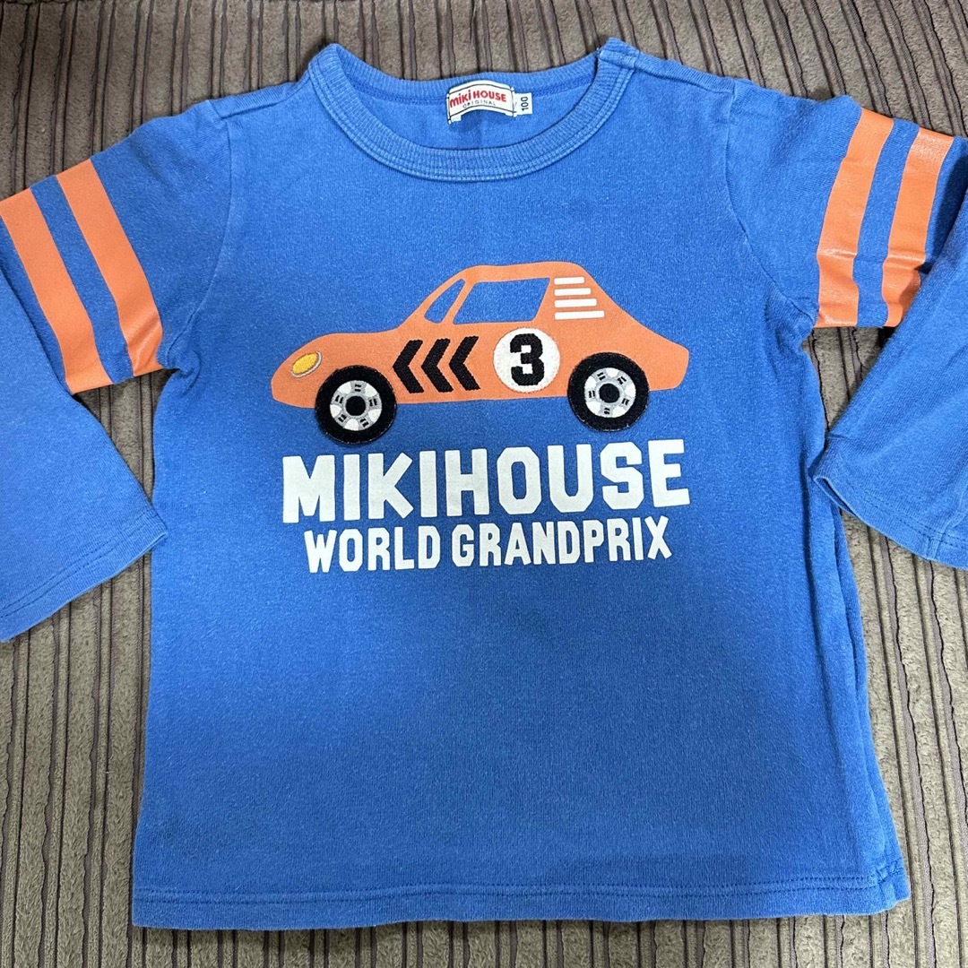 mikihouse(ミキハウス)のミキハウス ロンT 2枚セット キッズ/ベビー/マタニティのキッズ服男の子用(90cm~)(Tシャツ/カットソー)の商品写真