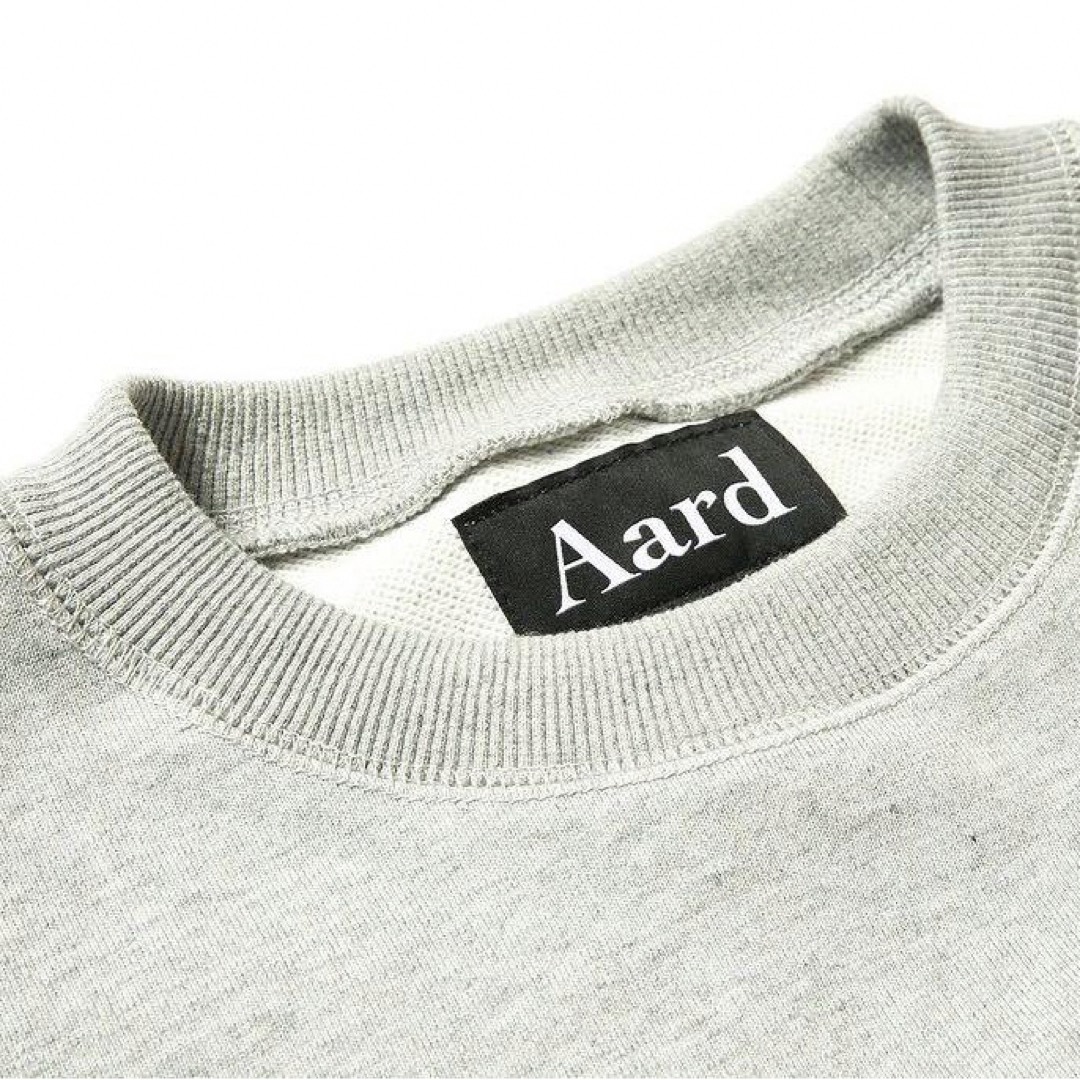 N Aard アード スウェット トレーナー ロゴ クルーネック グレー-