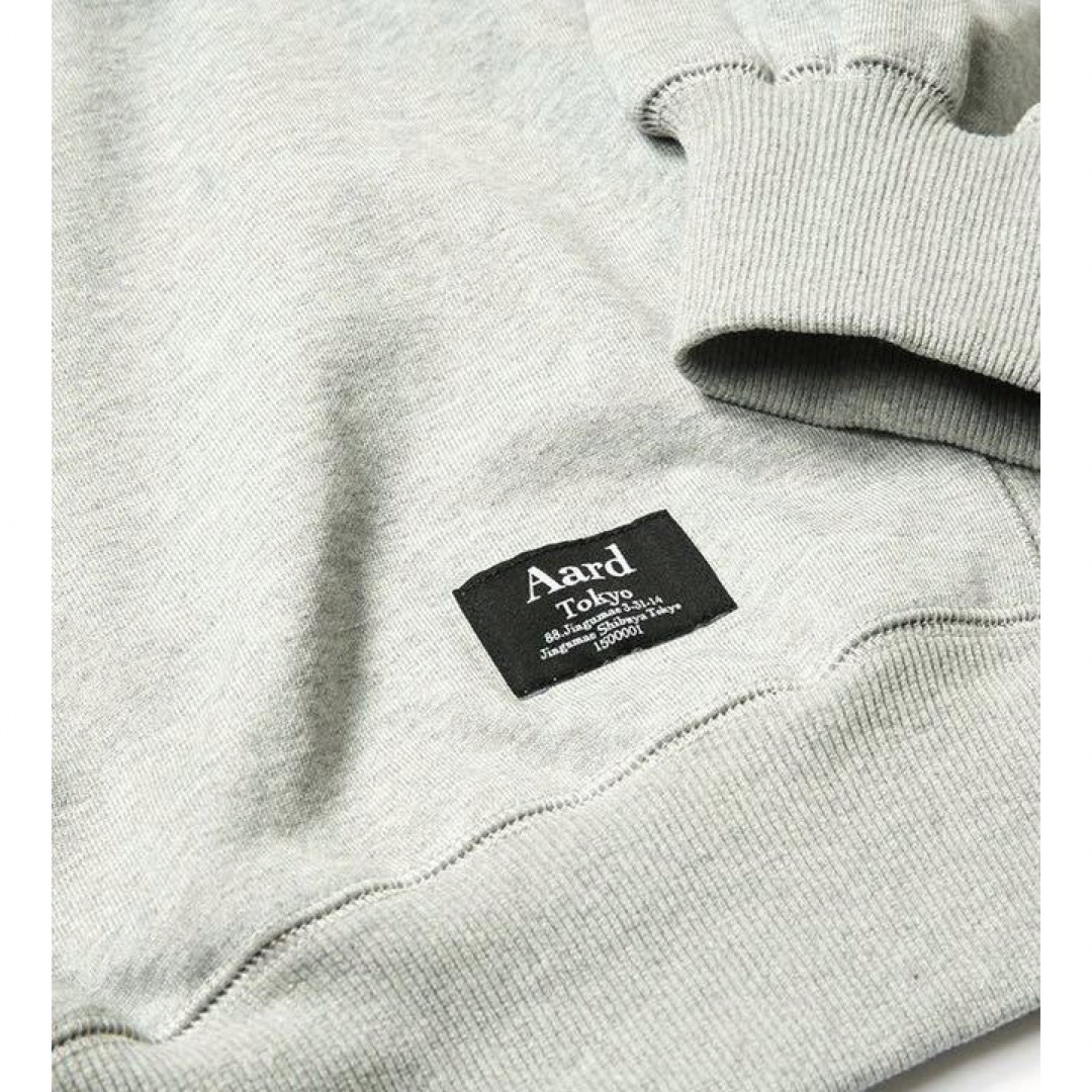 N Aard アード スウェット トレーナー ロゴ クルーネック グレー-