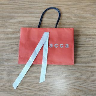 アッカ(acca)のアッカ acca ショッパー 紙袋　プレゼント袋  美品 サブ(ショップ袋)