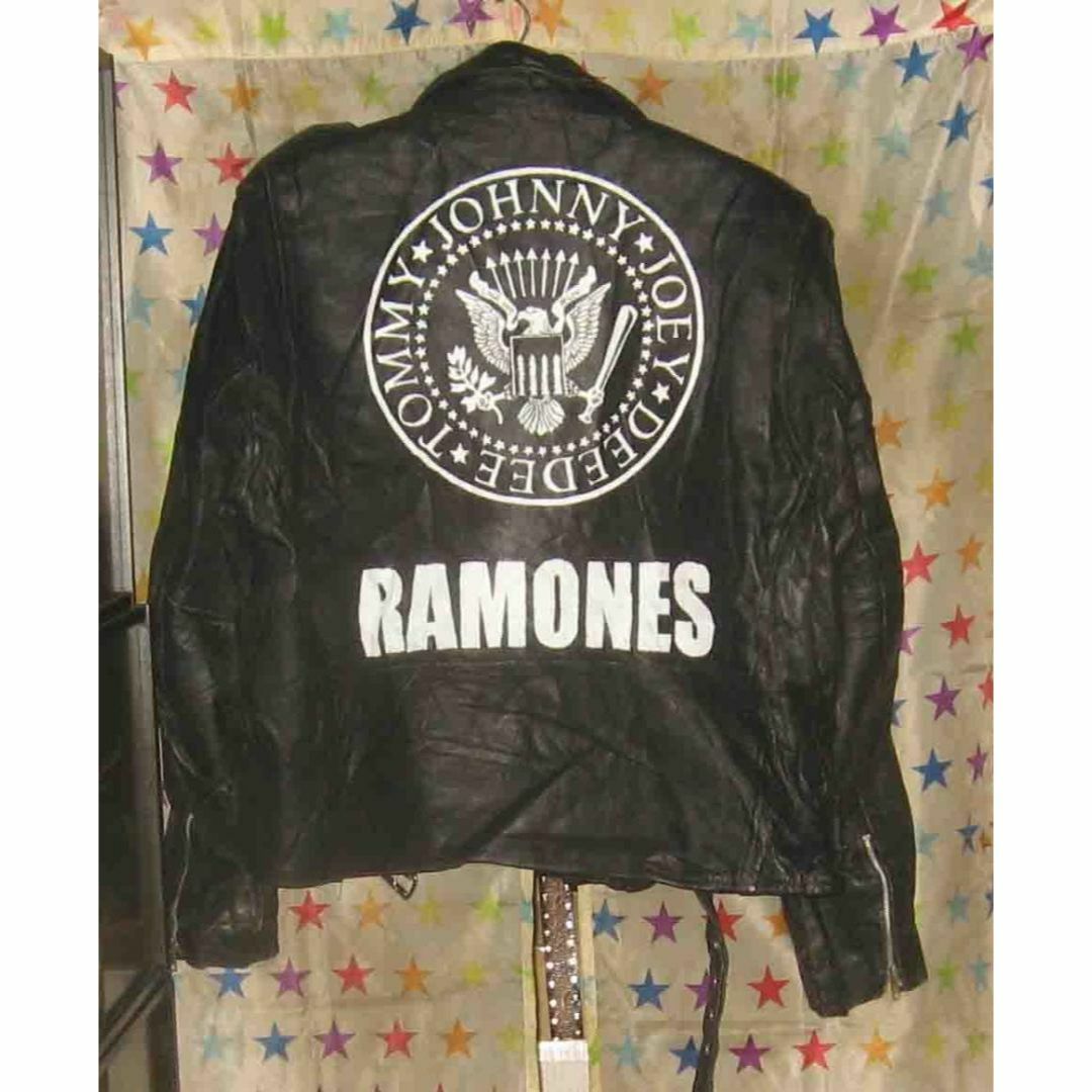 ラモーンズ　RAMONES　PUNK【手描き　バックペイント　ライダース】