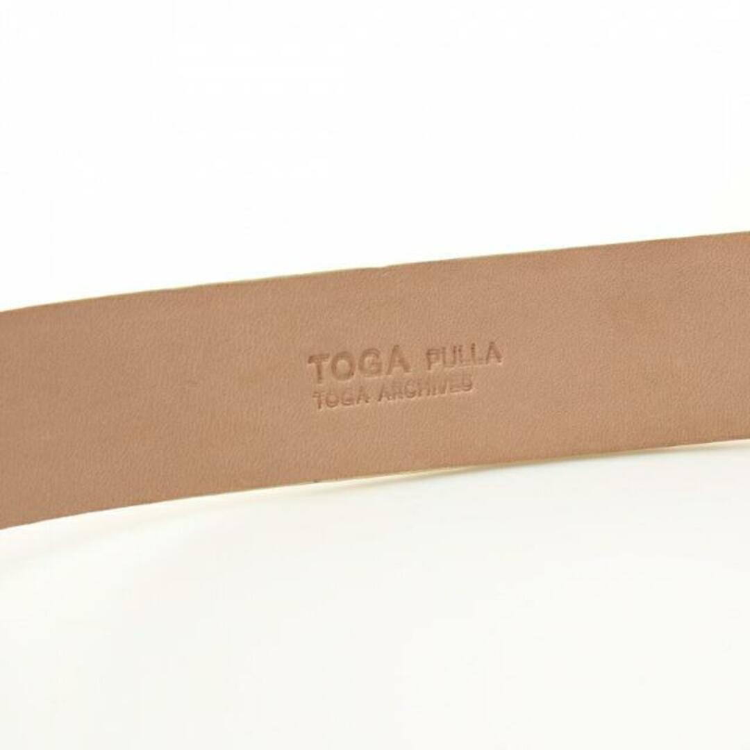 TOGA PULLA(トーガプルラ)の ベルト レザー ナイロン アイボリー ホワイト ブラック レディースのファッション小物(ベルト)の商品写真
