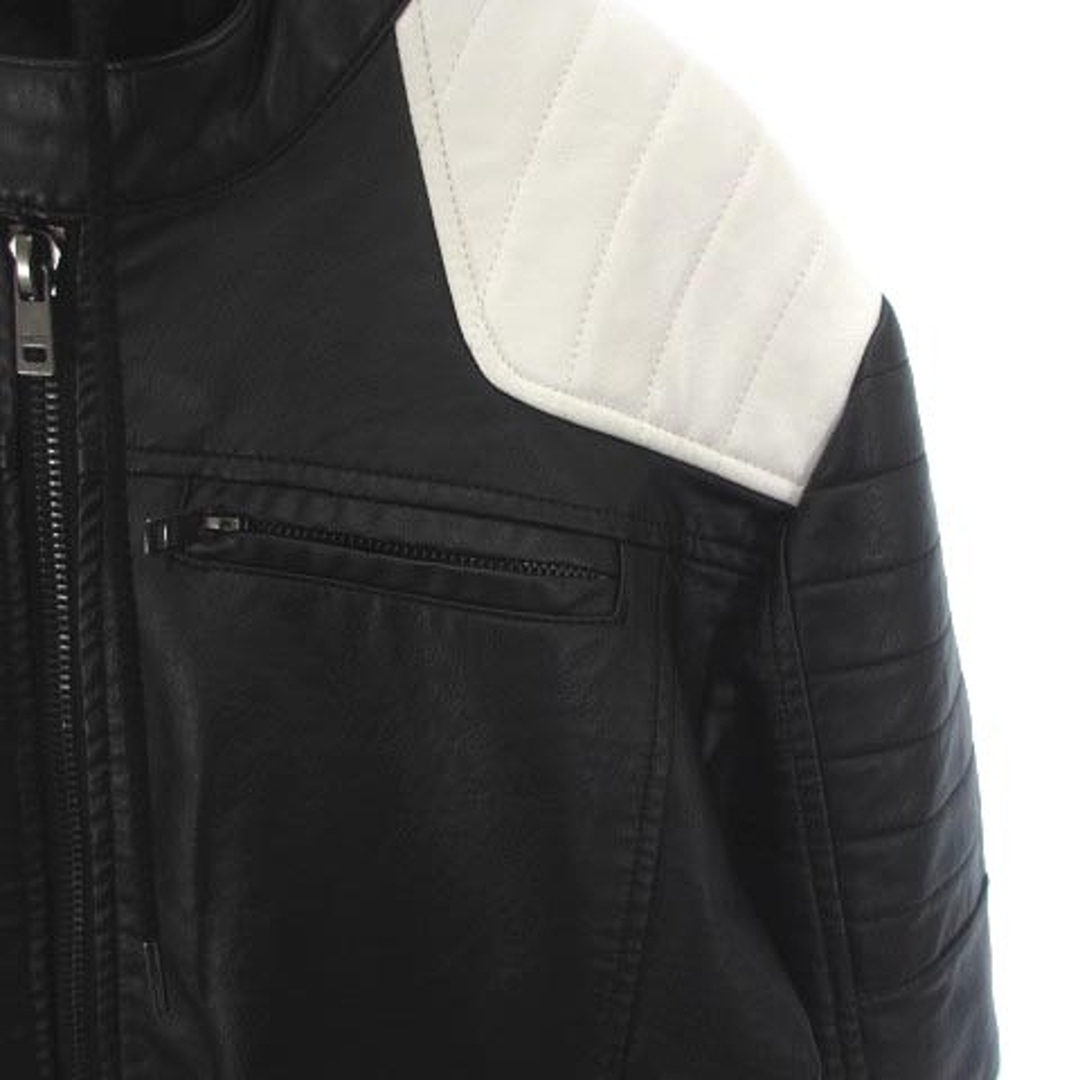 GUESS - ゲス ライダースジャケット シングル フェイクレザー フード
