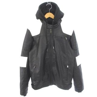 GUESS - ゲス ライダースジャケット シングル フェイクレザー