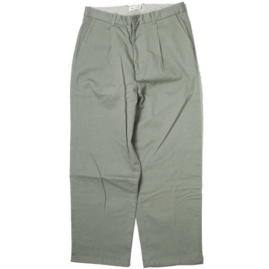 Steven Alan スティーブンアラン 日本製 STRETCH DRILL SUPER BAGGY TAPERED ストレッチドリルスーパーバギーテーパード 8114-217-0077 L グレー 1タック パンツ ボトムス【Steven Alan】