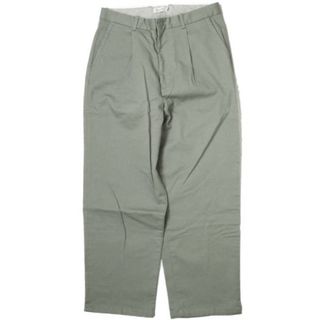 スティーブンアラン(steven alan)のSteven Alan スティーブンアラン 日本製 STRETCH DRILL SUPER BAGGY TAPERED ストレッチドリルスーパーバギーテーパード 8114-217-0077 L グレー 1タック パンツ ボトムス【中古】【Steven Alan】(その他)