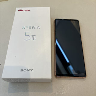 ソニー(SONY)の【美品】Xperia 5 III ピンク SO-53B docomo(スマートフォン本体)