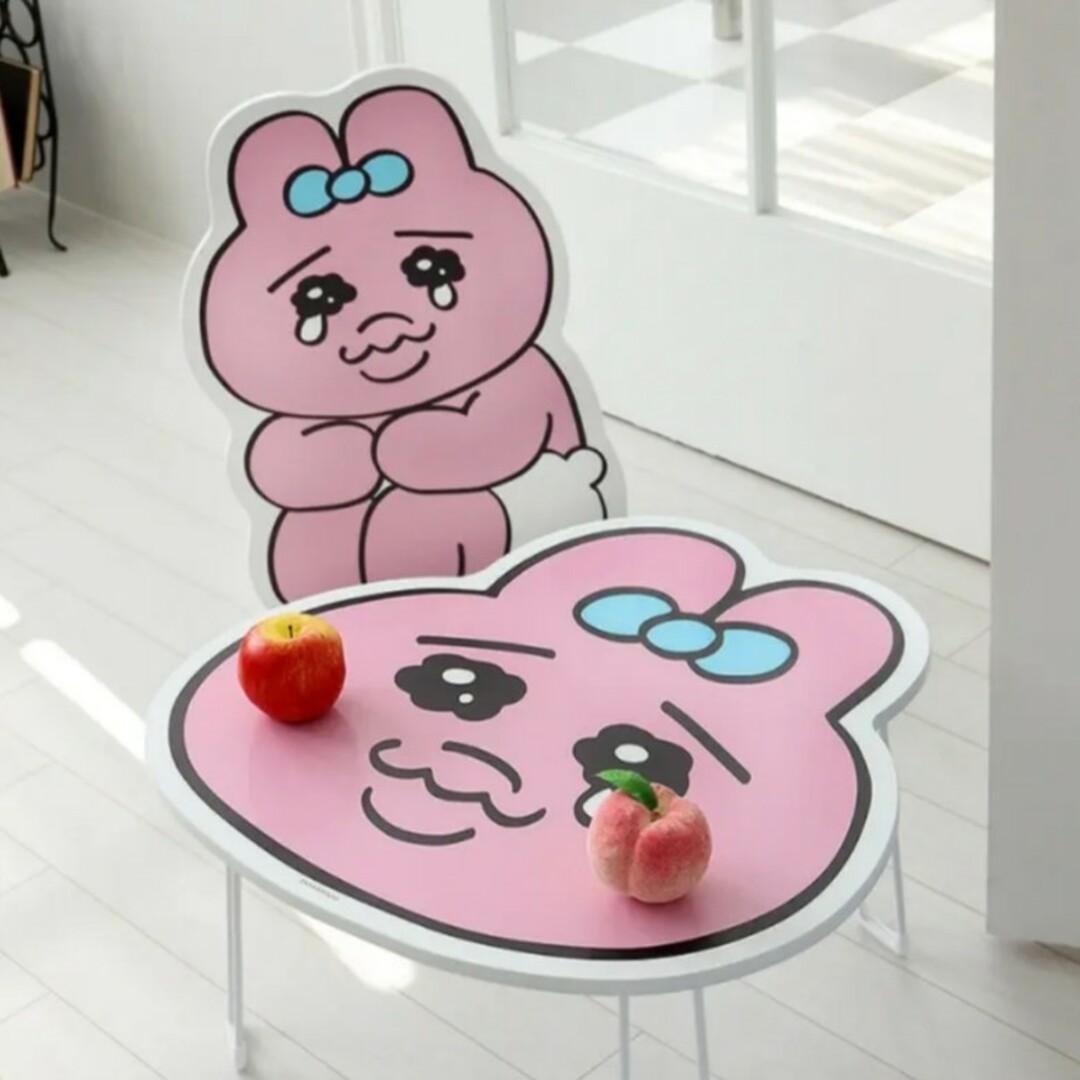 おぱんちゅうさぎ❤折りたたみテーブル エンタメ/ホビーのおもちゃ/ぬいぐるみ(キャラクターグッズ)の商品写真