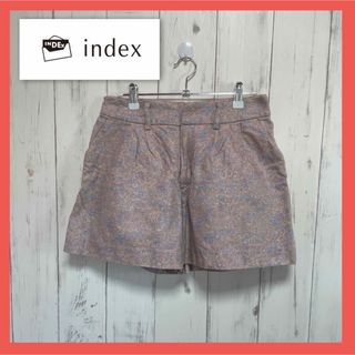 インデックス(INDEX)の【流行り】ショーパン　ピンク(ショートパンツ)