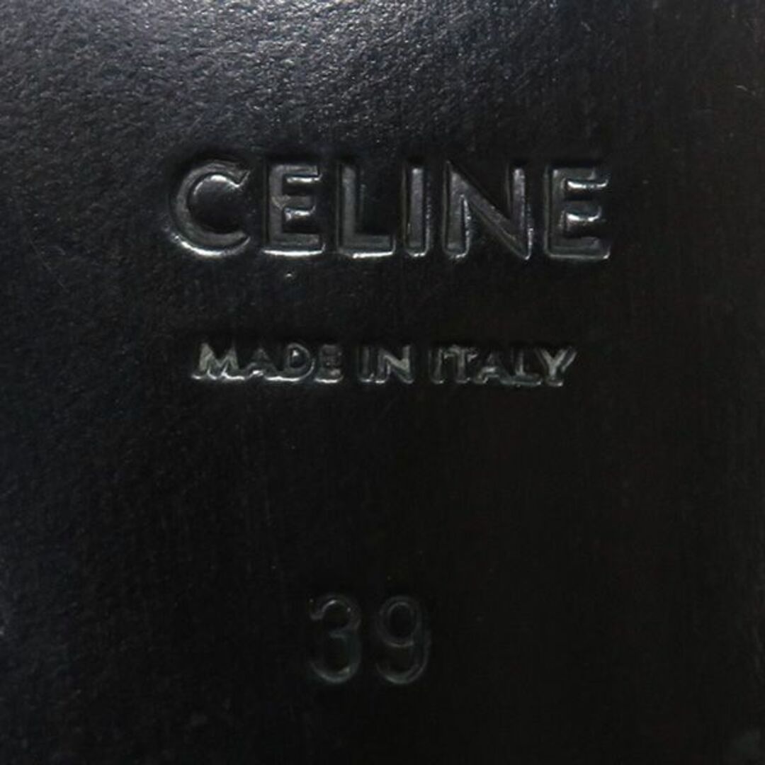 celine(セリーヌ)の極美品 CELINE セリーヌ エディスリマン JACNO ジャクノ レザー 内羽根 レースアップ プレーントゥ ドレス シューズ 39 45788 メンズの靴/シューズ(ドレス/ビジネス)の商品写真