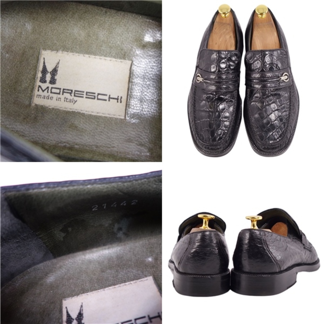 モレスキー MORESCHI ローファー クロコダイル ワニ革 シューズ モレスキー MORESCHI ローファー クロコダイル ワニ革 シューズ