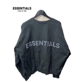 FEAR OF GOD - フォグ ESSENTIALS Crewneck Jet Black フロントロゴ ...