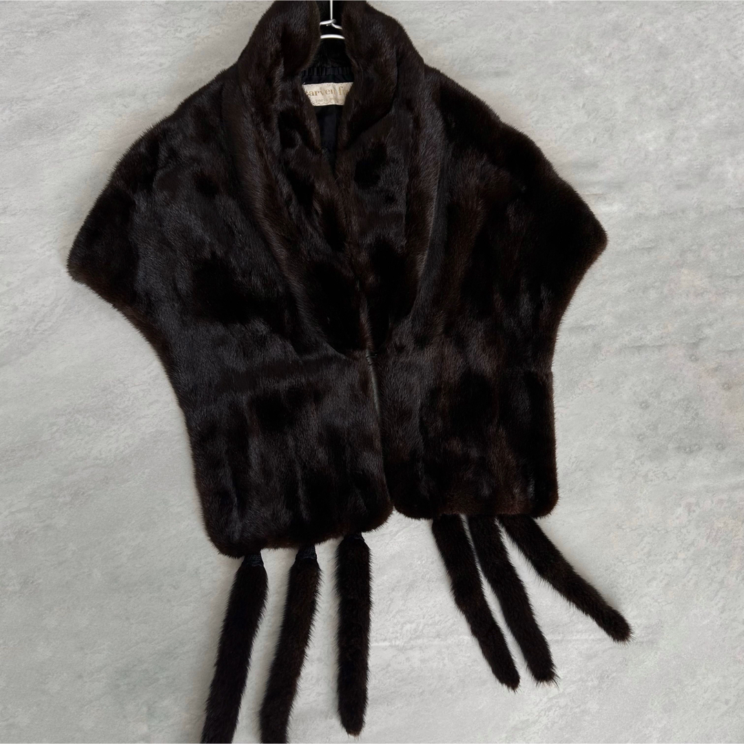 Carven  furs  Paris BLACKGLAMAミンクファーショール