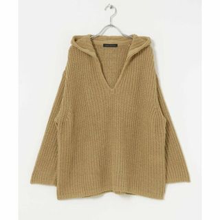 アーバンリサーチ(URBAN RESEARCH)の【BEIGE】片畦フードルーズニット(ニット/セーター)