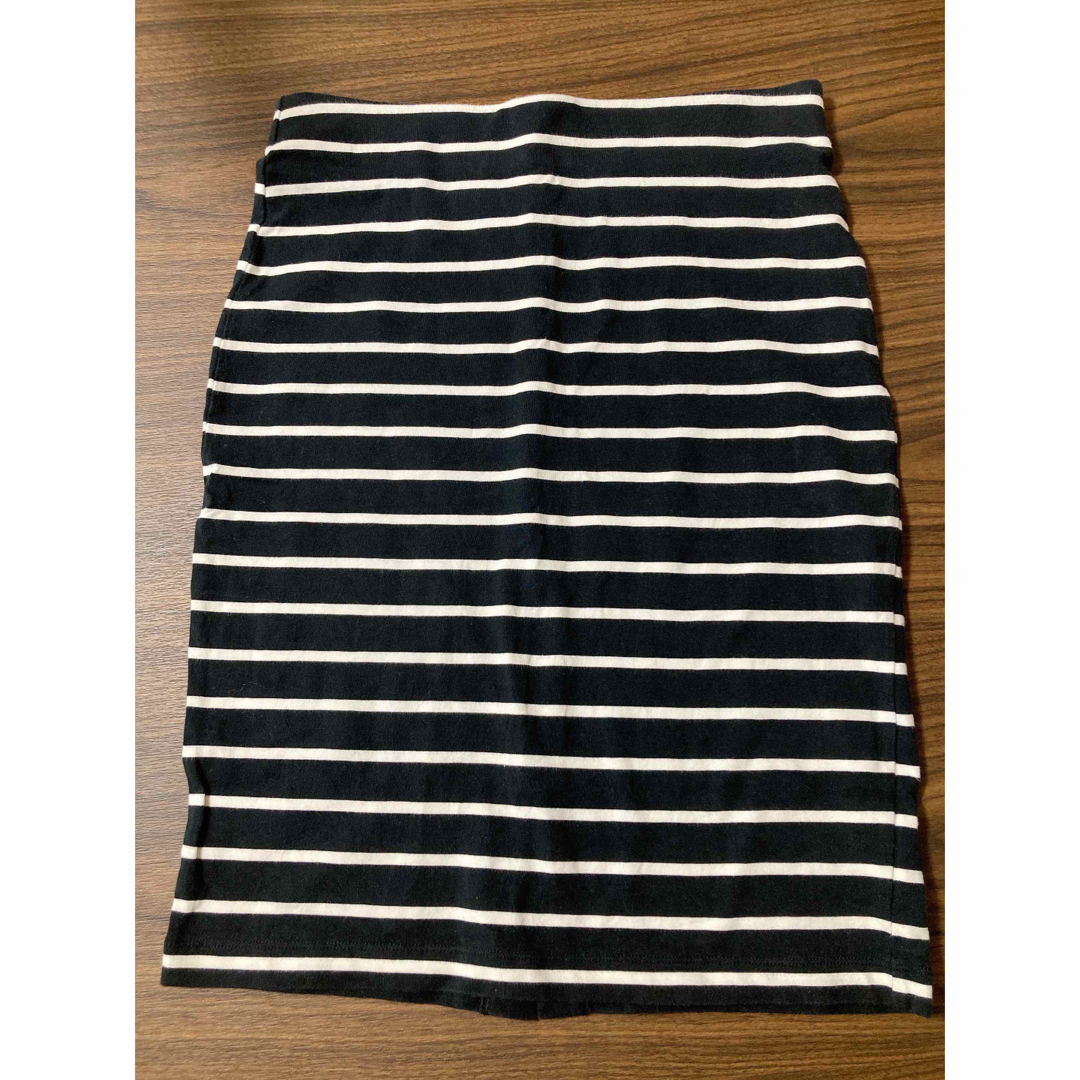 UNIQLO(ユニクロ)のUNIQLO ボーダータイトスカート レディースのスカート(ミニスカート)の商品写真