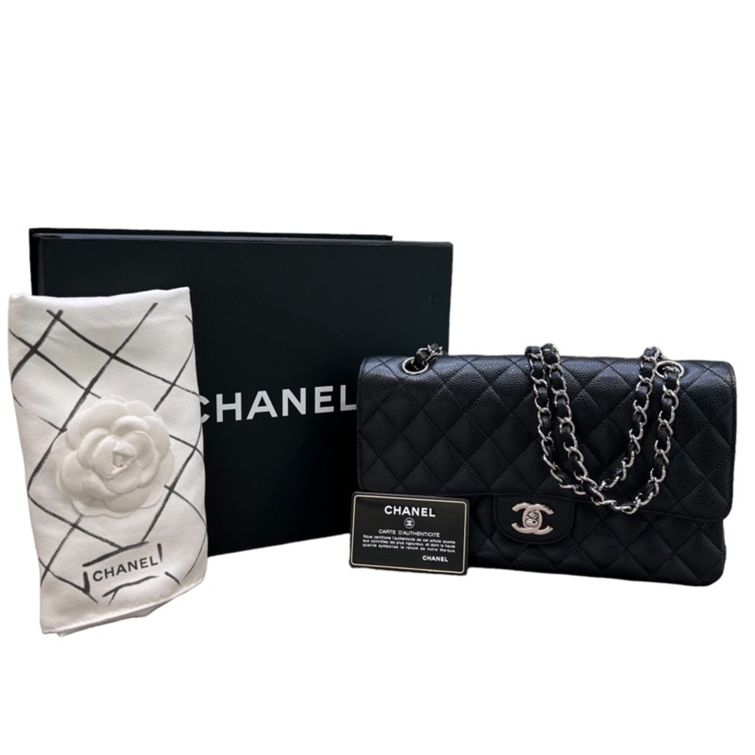 シャネル CHANEL マトラッセ25 A01112 ブラック キャビアスキン レディース ショルダーバッグ