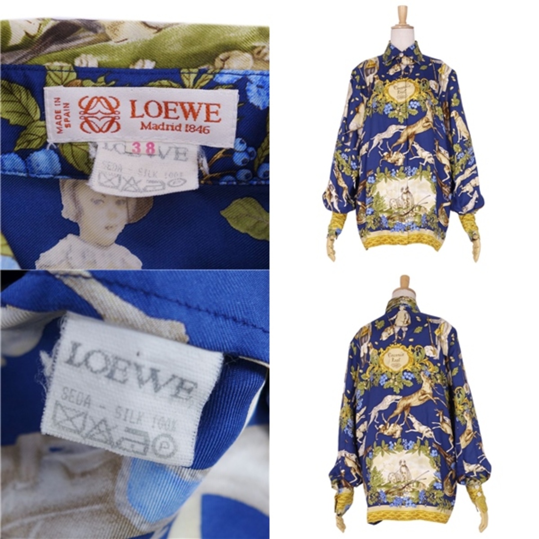 LOEWE - Vintage ロエベ LOEWE シャツ ブラウス ロングスリーブ LOEWE - Vintage ロエベ LOEWE シャツ ブラウス ロングスリーブ