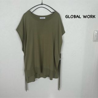 グローバルワーク(GLOBAL WORK)のGLOBAL WORK  サイドリボンベスト サイズF(ベスト/ジレ)