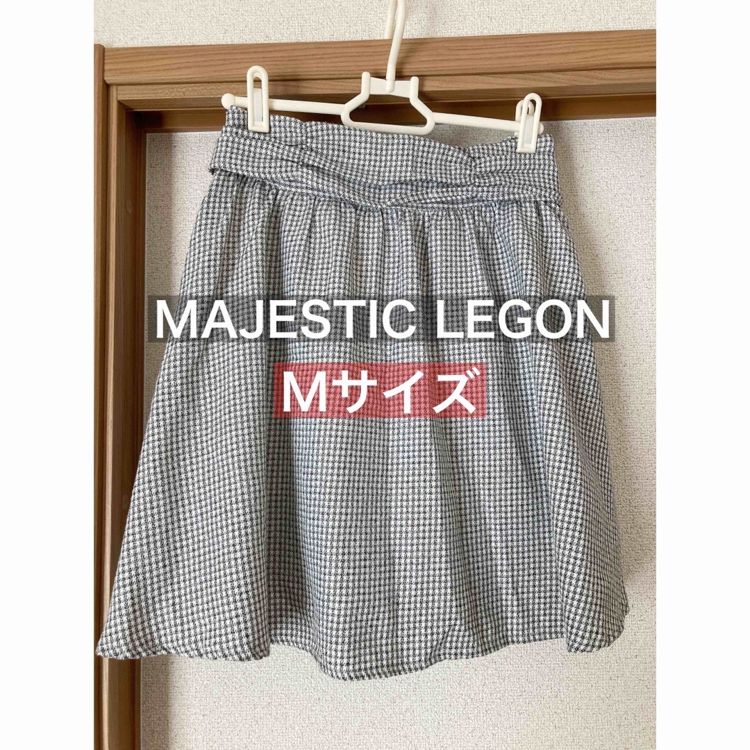 MAJESTIC LEGON(マジェスティックレゴン)のMAJESTIC LEGON  千鳥柄キュロットスカート レディースのパンツ(キュロット)の商品写真