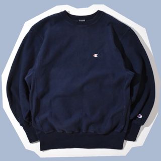 90s Champion Reverse Weave Sweat NAVY XL