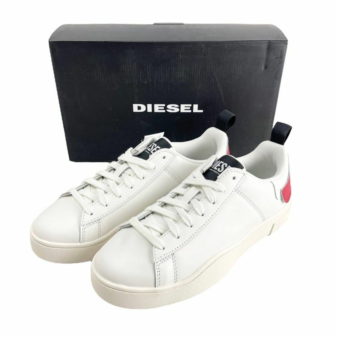 新品●DIESEL・ディーゼル●レザー ローカットスニーカー サイズ26.5cm | フリマアプリ ラクマ