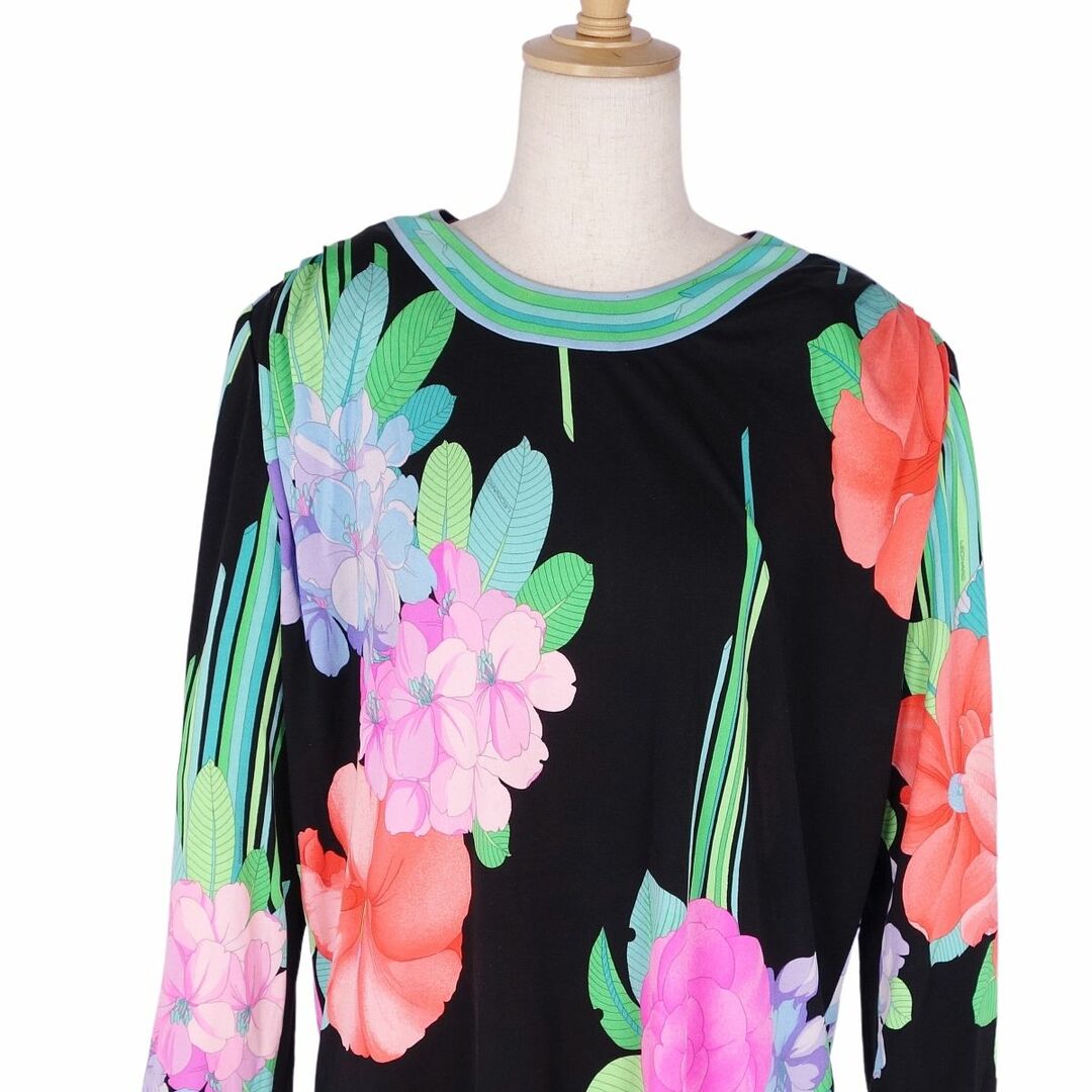 レオナール LEONARD PARIS シャツ ブラウス ロングスリーブ 花柄 シルクジャージー トップス レディース 44(L相当) マルチカラー レオナール LEONARD PARIS シャツ ブラウス ロングスリーブ 花柄 シルクジャージー トップス レディース 44(L相当) マルチカラー