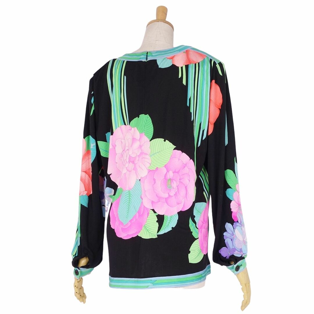 レオナール LEONARD PARIS シャツ ブラウス ロングスリーブ 花柄 シルクジャージー トップス レディース 44(L相当) マルチカラー レオナール LEONARD PARIS シャツ ブラウス ロングスリーブ 花柄 シルクジャージー トップス レディース 44(L相当) マルチカラー
