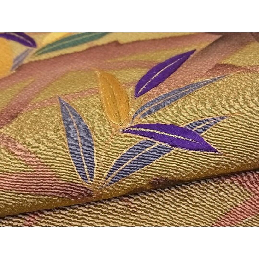 平和屋1□極上 ファッションデザイナー 花井幸子 訪問着 刺繍 跳び兎