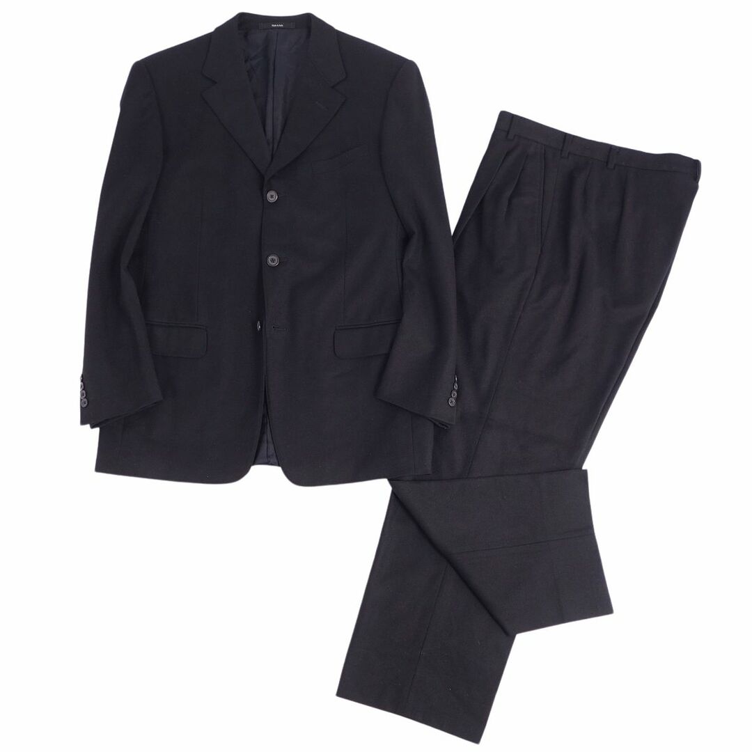 ジャンニヴェルサーチ GIANNI VERSACE セットアップ スーツ ジャケット パンツ ウール カシミヤ メンズ 50(L相当) ブラックのサムネイル