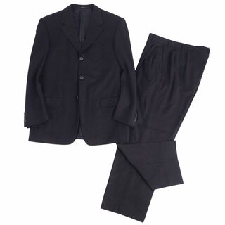 ジャンニヴェルサーチ(Gianni Versace)のジャンニヴェルサーチ GIANNI VERSACE セットアップ スーツ ジャケット パンツ ウール カシミヤ メンズ 50(L相当) ブラック(セットアップ)